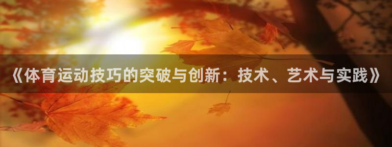 vsport体育官网下载平台注册：《体育运动技巧的突