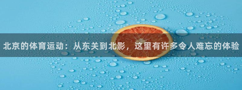 vsport体育官网下载平台假的吗是真的吗：北京的体育运动：